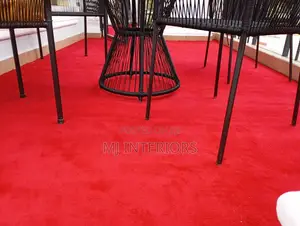 Red Wall to Wall Carpet Installation Modern Stylish Interior