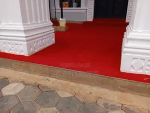 Luxury Red Wall to Wall Carpet Soft Durable Professional Finish