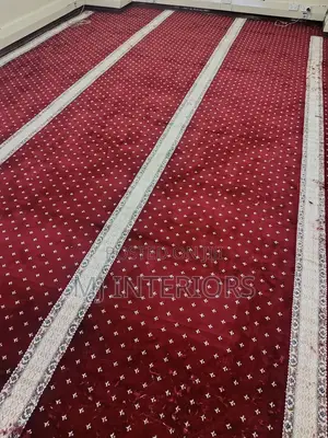 Red Wall to Wall Carpet Soft Touch Elegant Long Lasting Finish