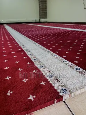Red Wall to Wall Carpet Professional Installation Clean Finish
