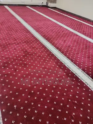Luxury Red Wall to Wall Carpet Stylish Professional Floor Finish