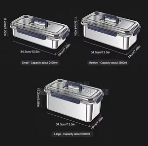 Food Grade Stainless Steel Large Capacity Leak Proof Storage Container