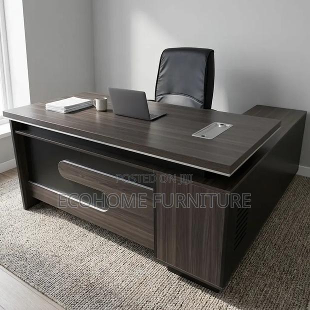 Office Desk – Executive L-Shaped Managerial Desk With Side Return