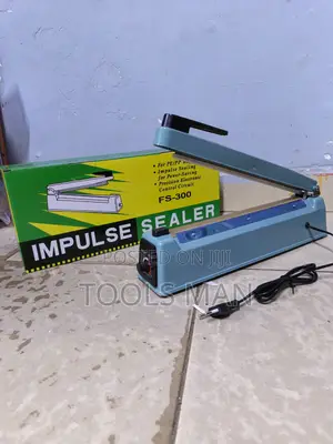 Impulse Sealer Metallic FS-300 300mm Plastic Bag Sealing Machine