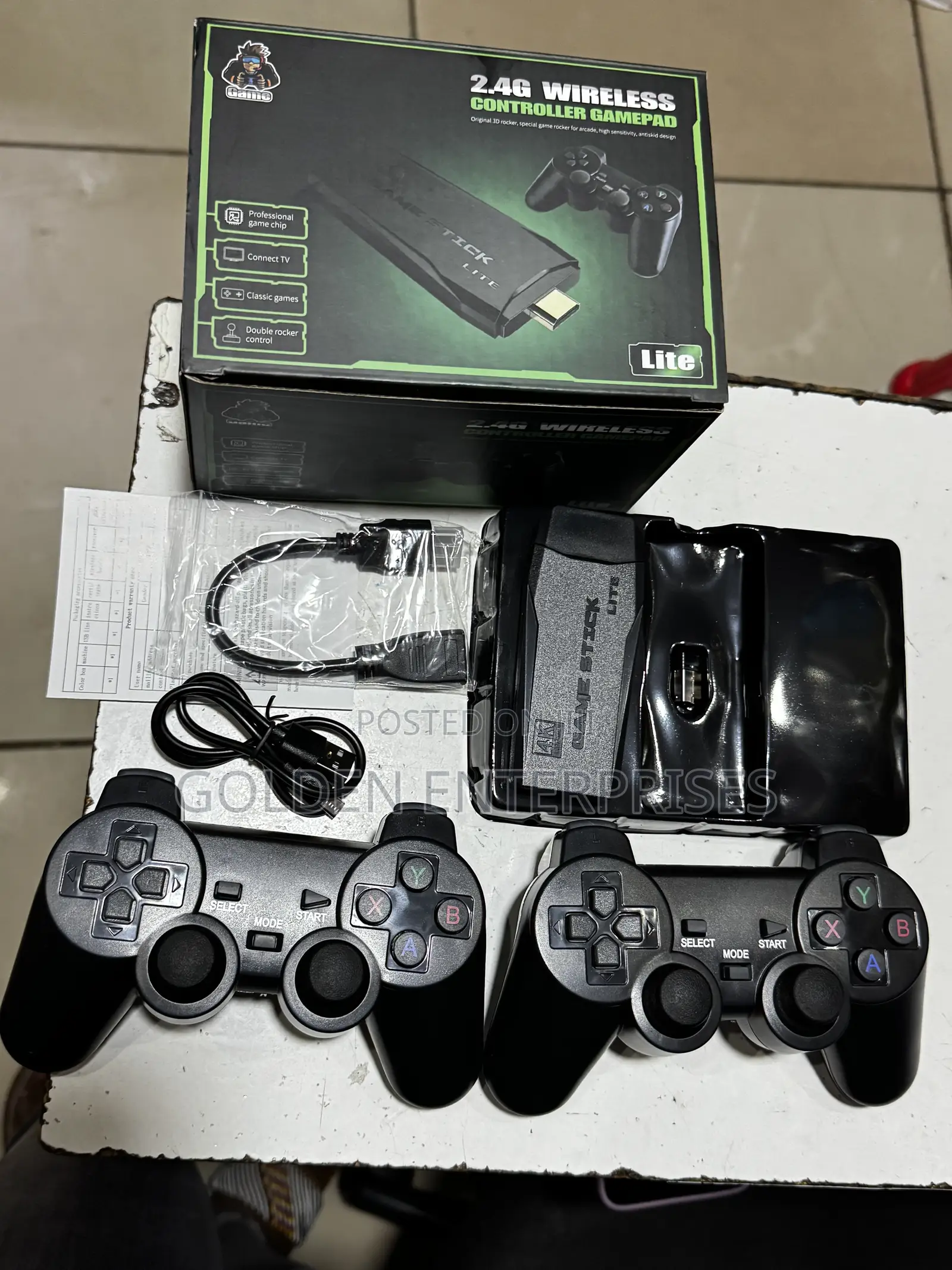 Portable TV Retro Gaming Stick With 2 Wireless Controllers