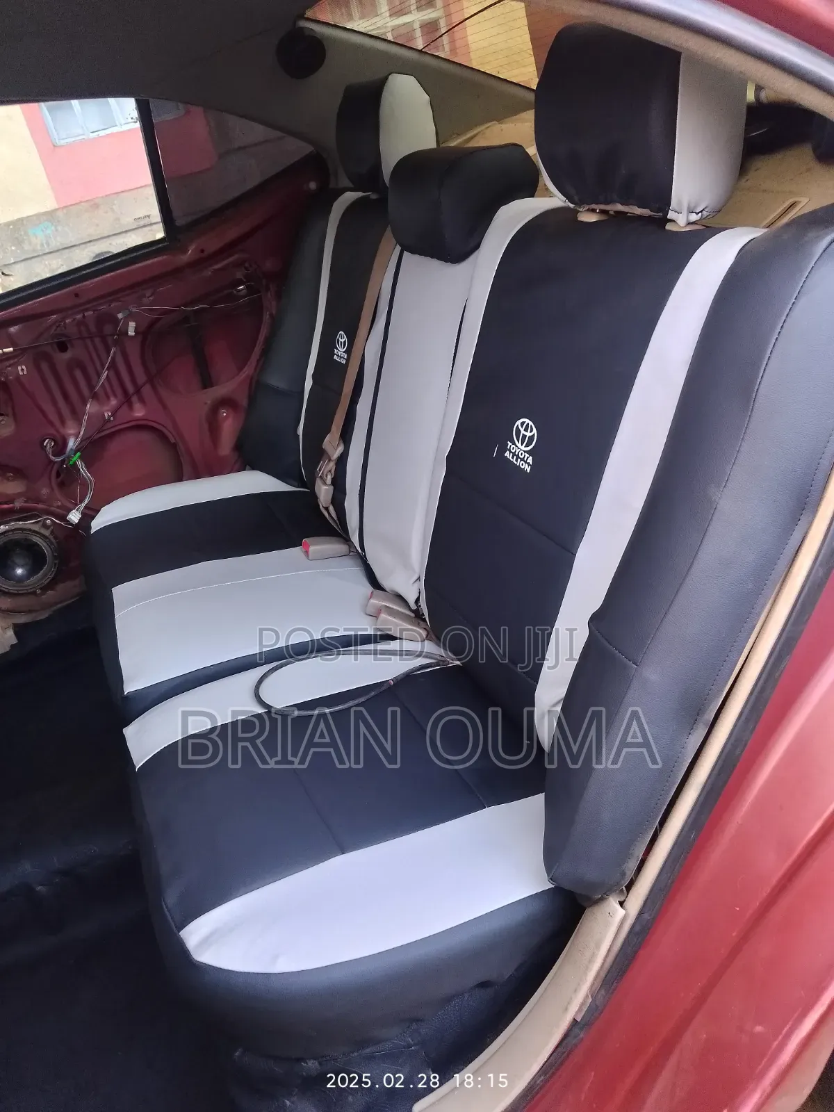Toyota Allion Seat Covers – Premium Look Finish | KSh 7,999