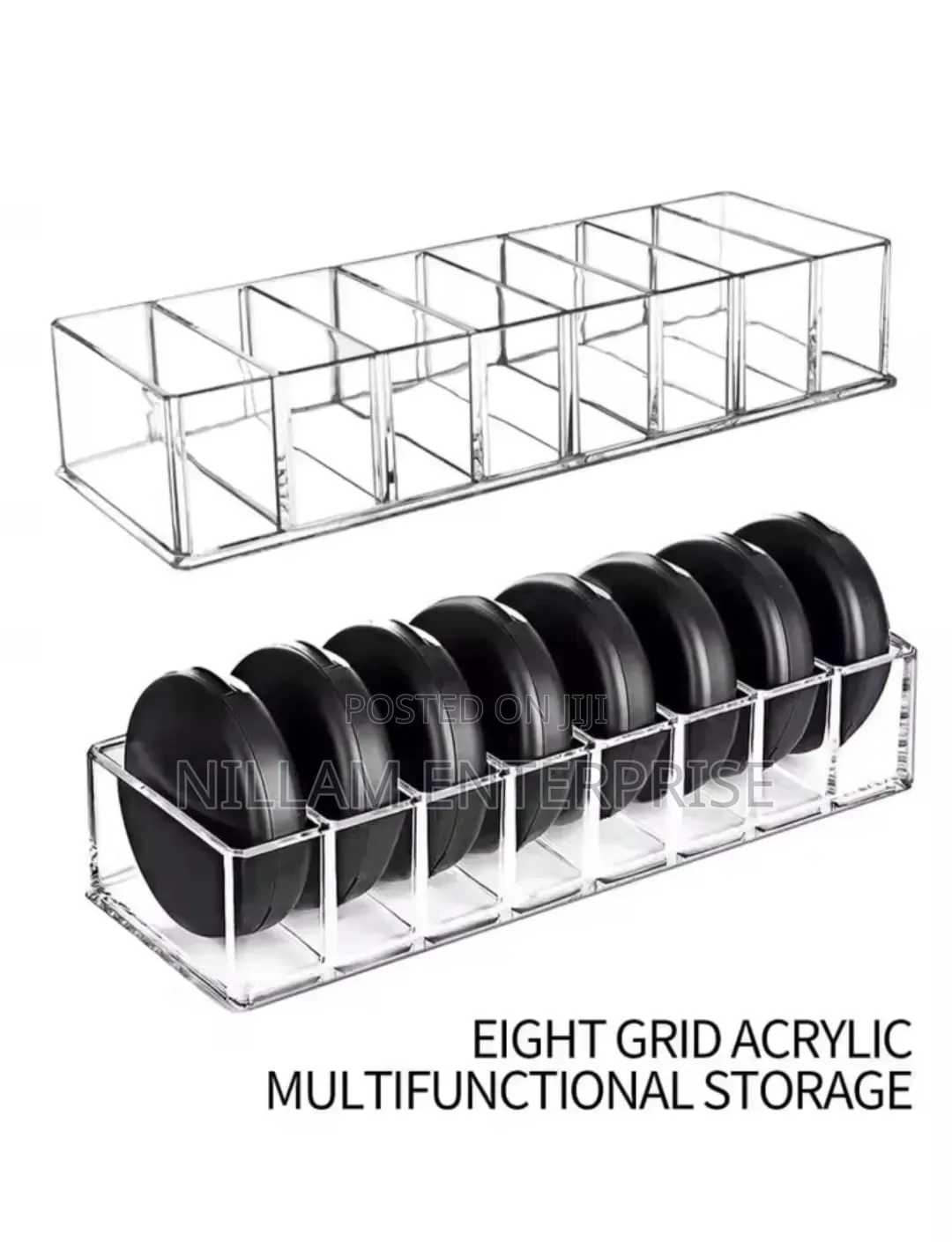 8 Compartment Transparent Multifunctional Storage Box