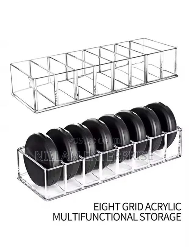 8 Compartment Transparent Multifunctional Storage Box - thumbnail 2