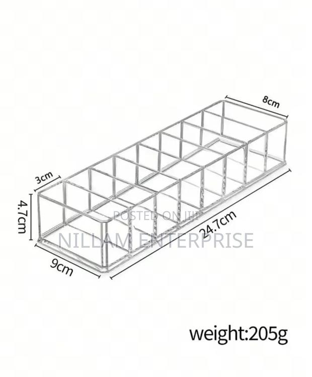 8 Compartment Transparent Multifunctional Storage Box - thumbnail 4