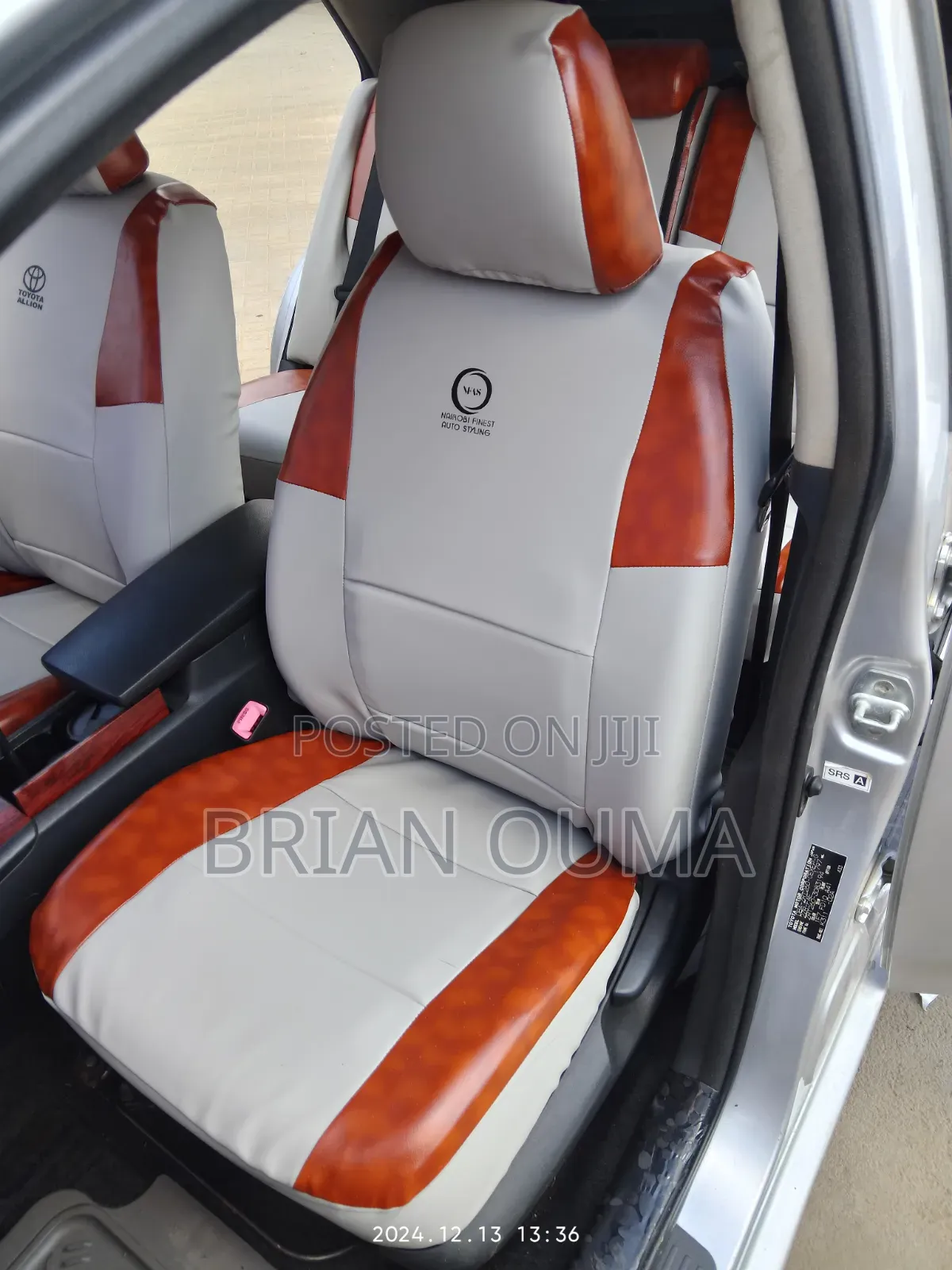 Toyota Allion Seat Covers Nairobi – Custom Upholstery | 7,999