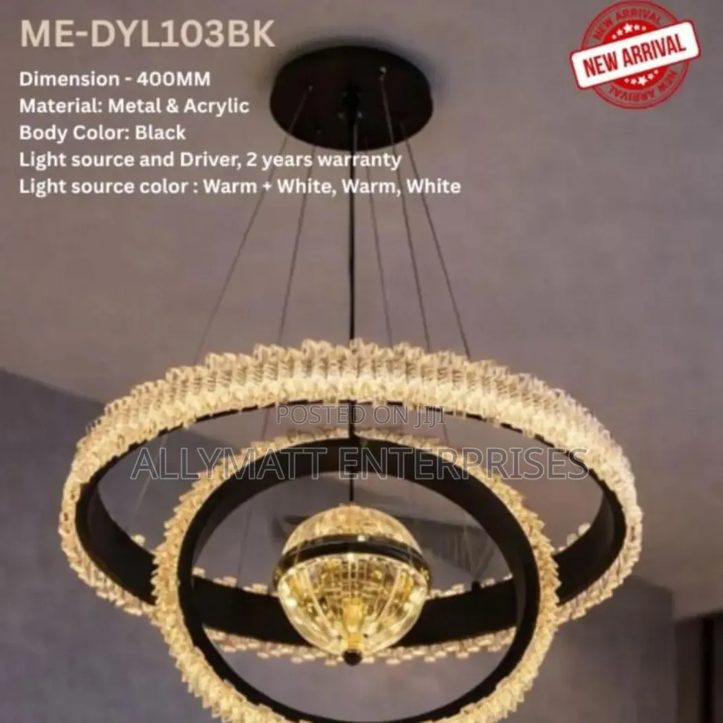 Modern Led Crystal Ring Light