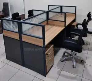 4 Way Office Workstation Desk