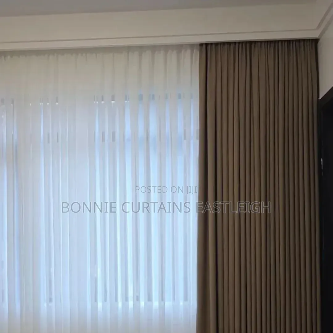 Grey Curtains and Blige With Hooks