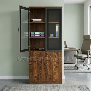 Office Cabinet – Wooden Filing Cabinet With Glass Doors