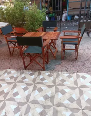 Safari Mahogany Canvas Chairs