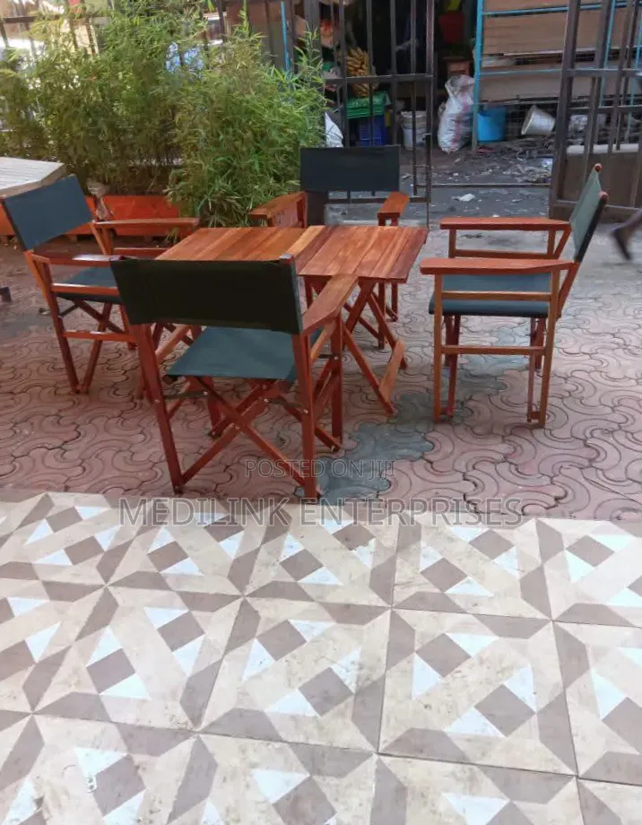 Safari Mahogany Canvas Chairs