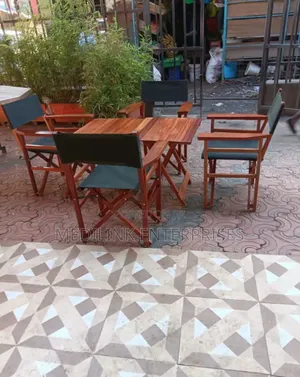 Safari Mahogany Canvas Chairs