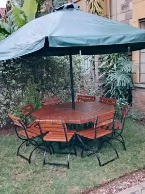 Wooden Metallic Calco Outdoor 6 Seater Shade