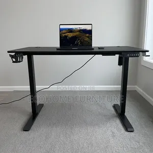 Office Desk – 1.4m Electric Height Adjustable Standing Computer Desk