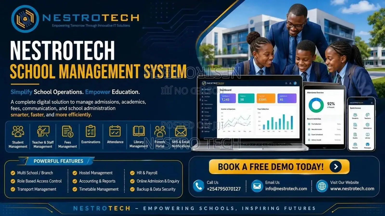 Take Your School Digital With NestroTech School Management System