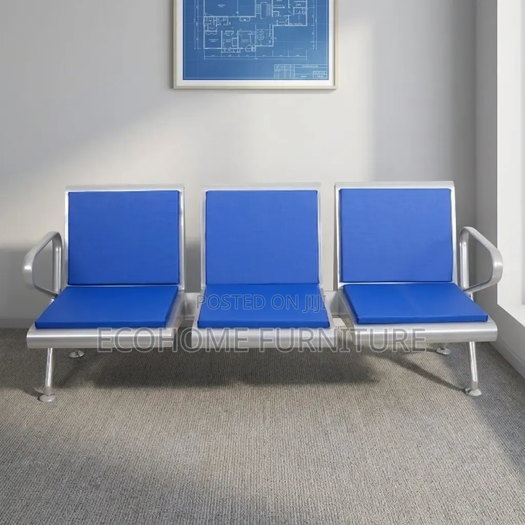 Waiting Bench – 3 Seater Reception Airport Waiting Chair