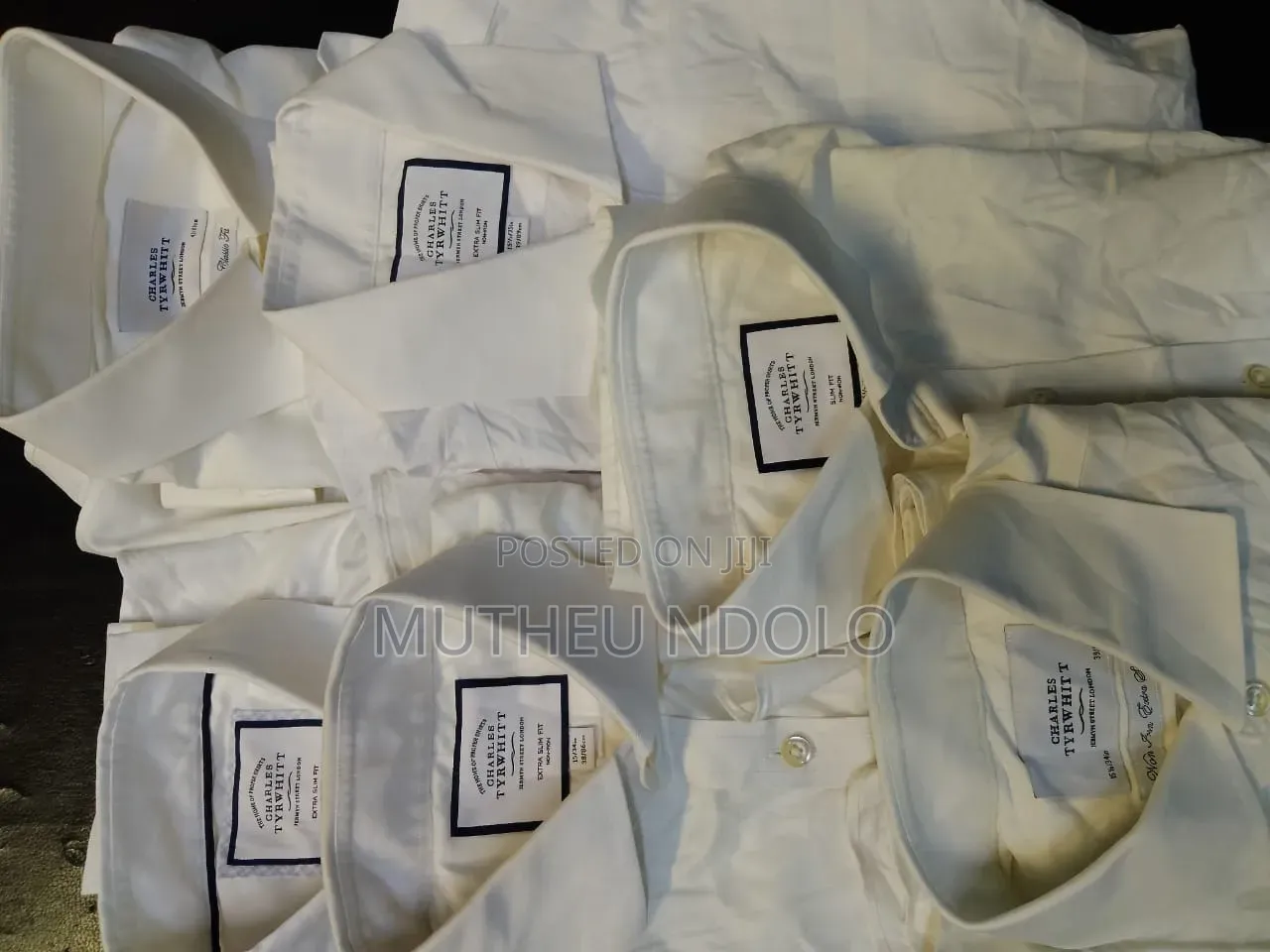 Thrift Ex UK Plain /White /Formal/Casual/ Suit Shirts
