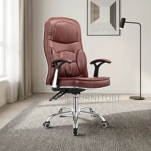 Office Chair – Brown Leather Executive High Back Chair