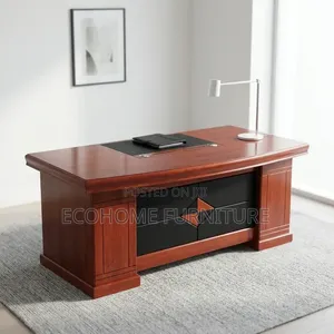 Office Desk – Executive Wooden Managerial Desk With Drawers