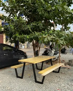 Wooden Metallic Monk Outdoor Benches