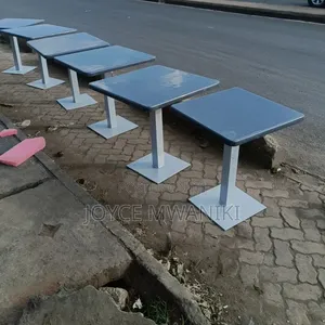 Custom Restaurant Square Table With Marble Finish 