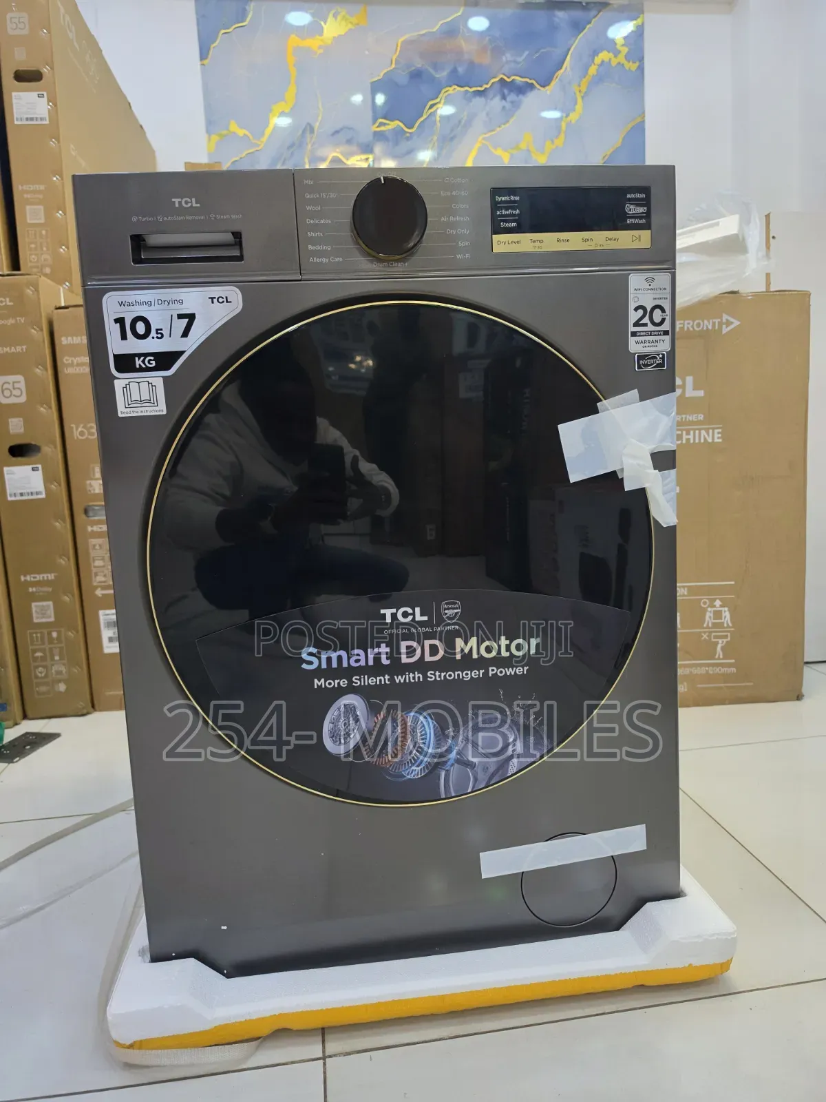 TCL 10.5kg/7kg Washer Dryer Smart DD Motor