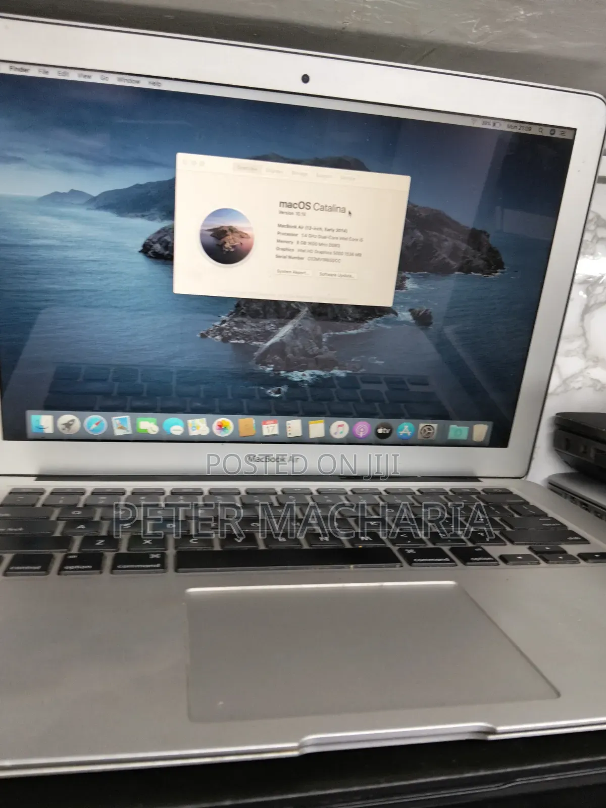 Laptop Apple MacBook Air 8GB Intel Core i5 SSD 128GB