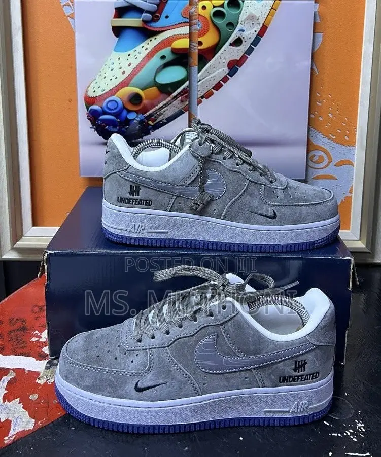 Nike Air Force 1 Low X Undefeated "5 on It" Grey Fog Size 39-45