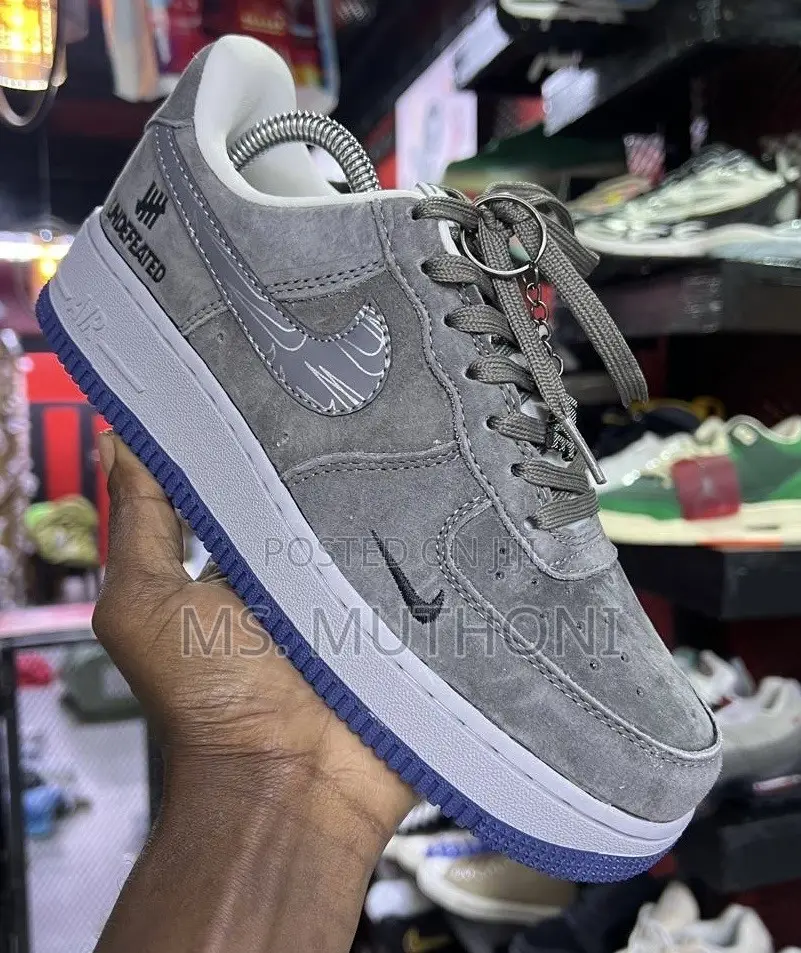 Nike Air Force 1 Low X Undefeated "5 on It" Grey Fog Size 39-45