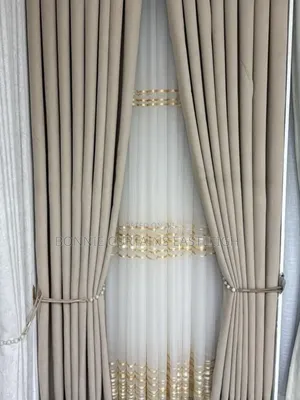 Curtains Grey and Brown With Rings