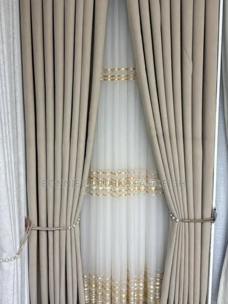 Curtains Grey and Brown With Rings