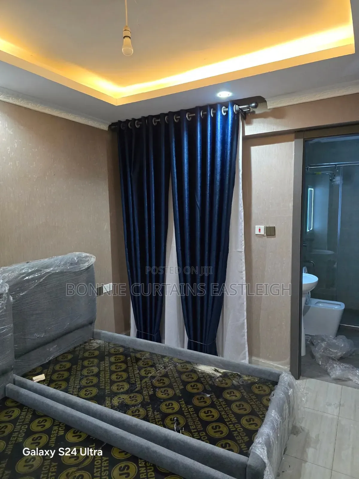 Blue Modern Elegant Curtains for Studios