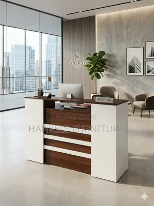Modern Reception Office Desk – Stylish Front Office Reception Counter