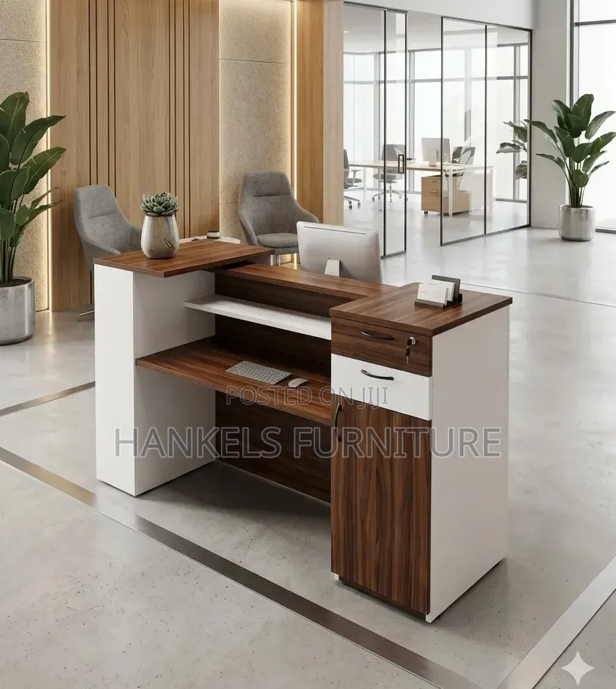 Modern Reception Office Desk – Stylish Front Office Reception Counter
