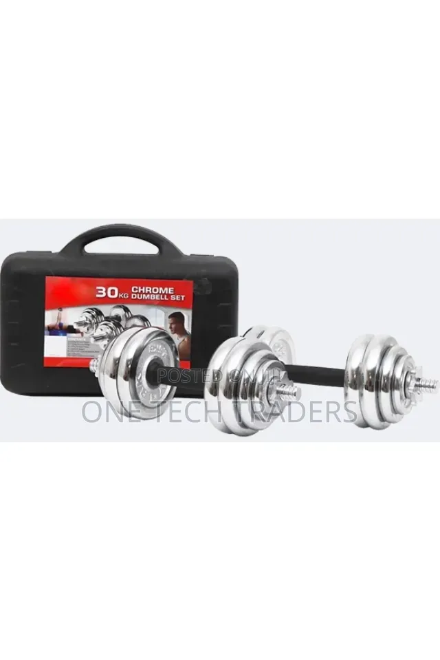 Chrome Dumbells Set 30kgs