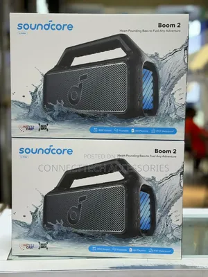 Soundcore Boom 2 by Anker, 80W Outdoor Bluetooth Speaker, 24H Playtime
