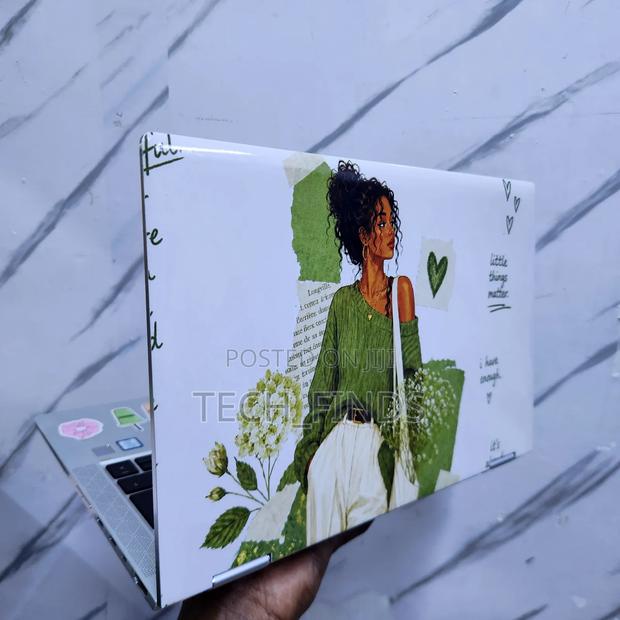 Beautiful Black Feminine Customized Laptop Skins