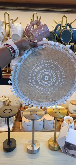6 PCS Round Boho-Style Table Placemats