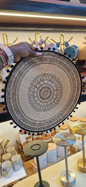 6 PCS Round Boho-Style Table Placemats
