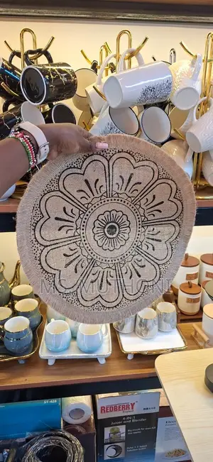 6 PCS Round Boho-Style Table Placemats