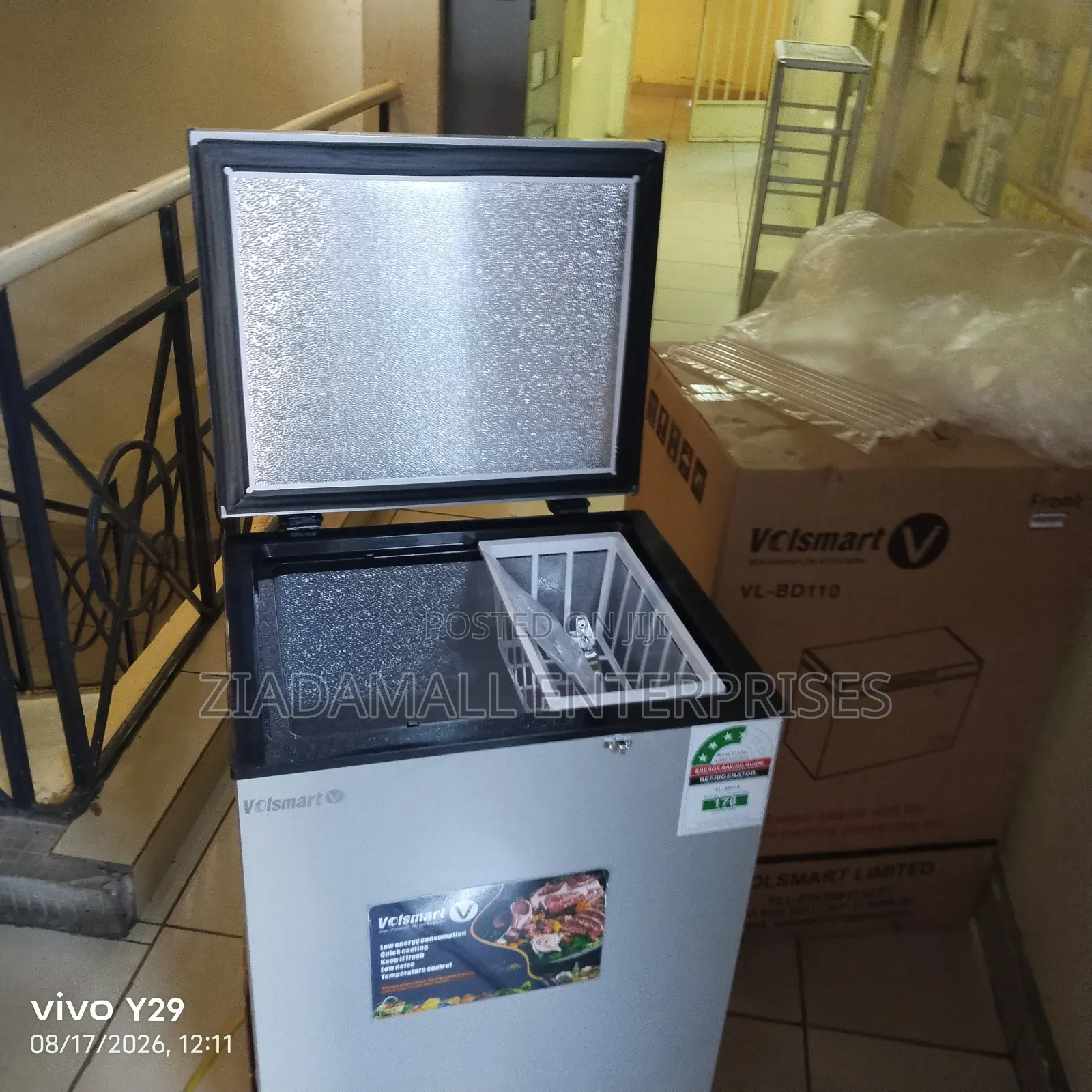 Volsmart 110L Large Capacity Chest Freezer – Energy Efficient