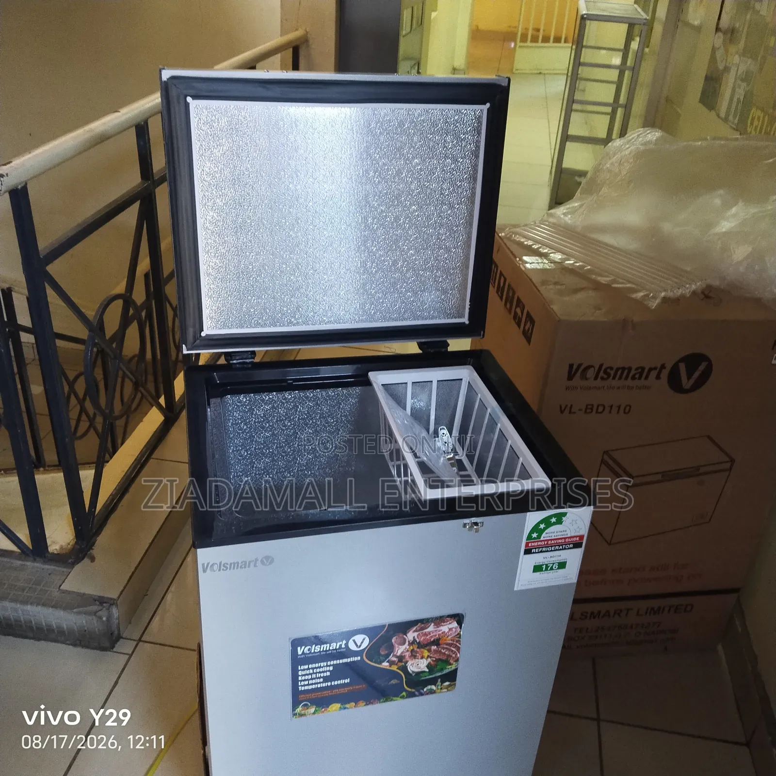 Volsmart 110 Litres Chest Freezer – Compact Deep Storage