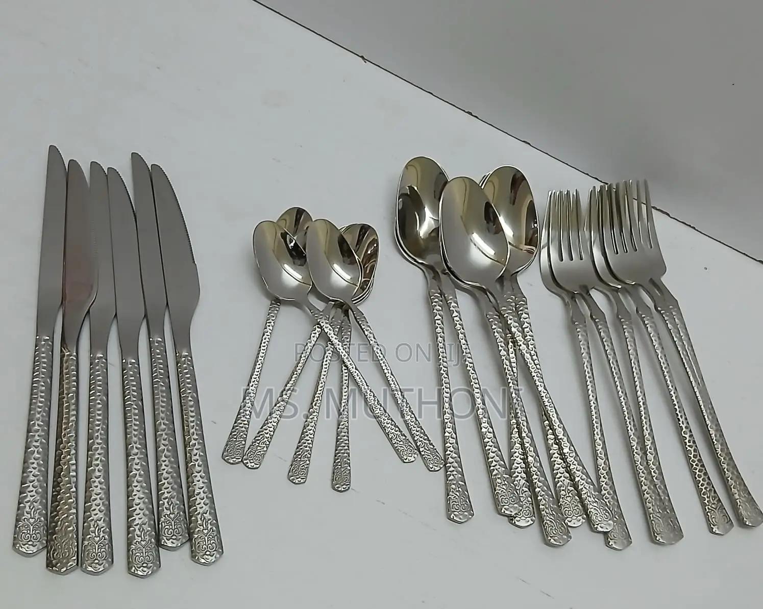 Gold/Silver 24pcs Luxury Cutlery Set Stainless Steel