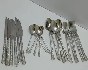 Gold/Silver 24pcs Luxury Cutlery Set Stainless Steel
