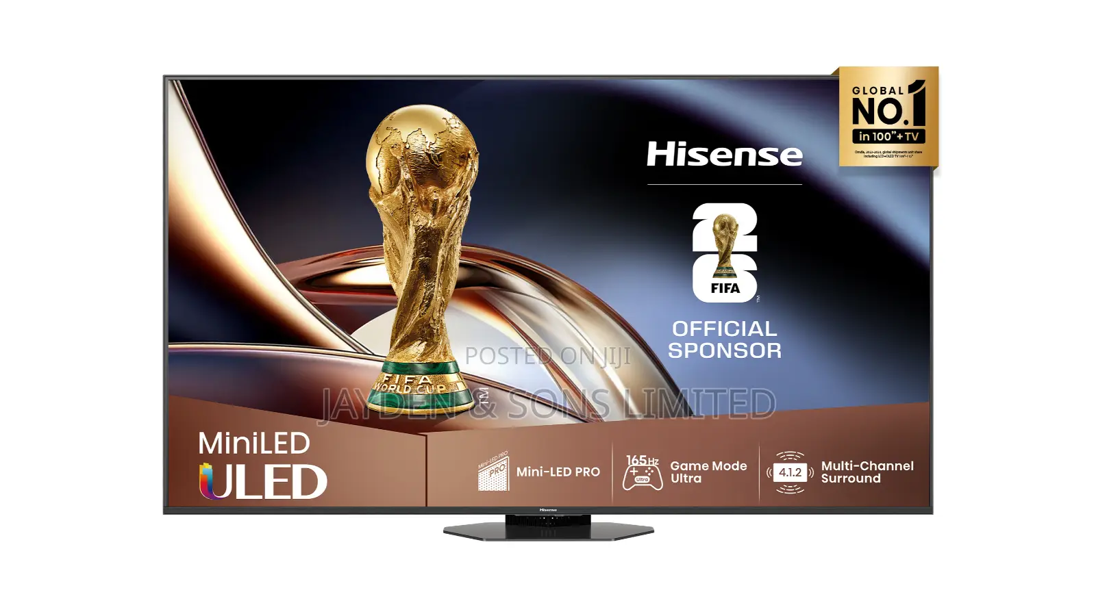 Hisense 75UBQ 75" ULED Mini-Led U8 Series Smart TV